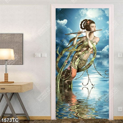 Tranh nàng tiên thổi sáo trên nước