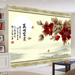 Tranh hoa mẫu đơn in canvas đẹp