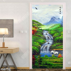 Tranh sơn dầu thác nước