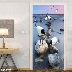 Tranh chim Hạc và đá biển