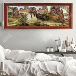 Tranh thủy mặc thác nước đẹp