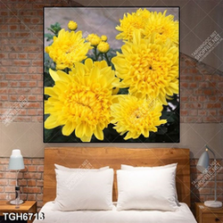 Tranh hoa cúc vàng