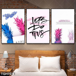 Tranh ghép 3 tấm trái dâu