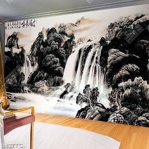 Tranh thủy mặc và chữ thư pháp Trung Hoa