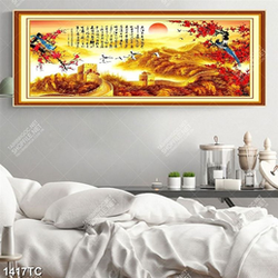 Tranh mùa xuân và vạn lý trường thành