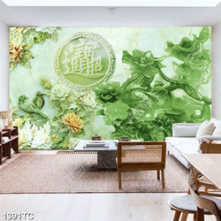 Tranh 3D giả ngọc hoa mẫu đơn