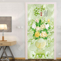 Tranh 3D bình hoa mẫu đơn đẹp