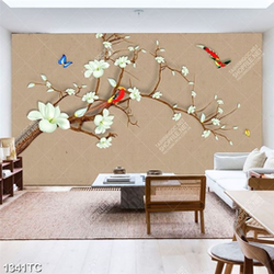 Tranh hoa mộc lan dán tường đẹp