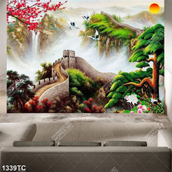 Tranh hoa đào vạn lý trường thành