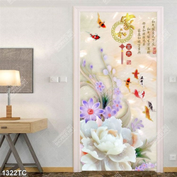 Tranh 3D giả ngọc và cá chép đẹp