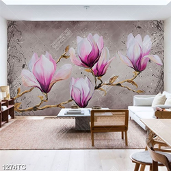 Tranh sơn dầu hoa mộc lan in canvas đẹp