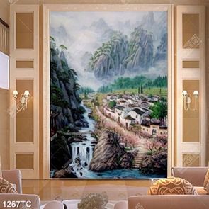 Tranh phong cảnh làng quê Châu Âu