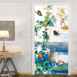 Tranh hoa dây leo 3D dán tường đẹp