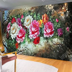 Tranh sơn dầu hoa mẫu đơn đẹp nhất