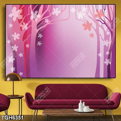 Tranh hoa văn cây rừng