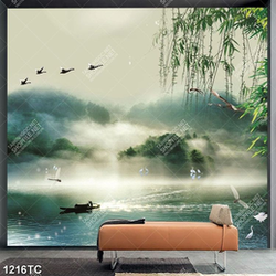 Tranh phong thủy thác nước