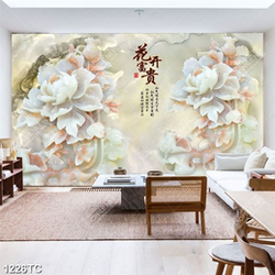 Tranh giải ngọc ha mẫu đơn 3D