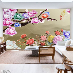 Tranh hoa mẫu đơn giả ngọc đẹp nhất