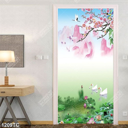 Tranh hoa Sen và thiên nga