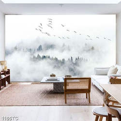 Tranh ghép mây núi