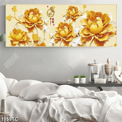 Tranh hoa mẫu đơn file psd