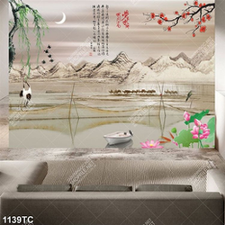 Tranh thư pháp chim Hạc chất lượng cao