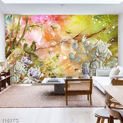 Tranh giả ngọc hoa mẫu đơn