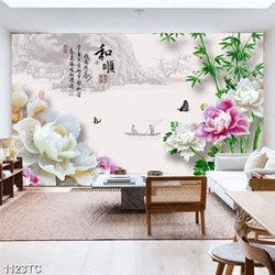 Tranh hoa mẫu đơn giả ngọc