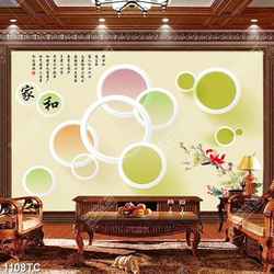 Tranh 3D hoa dán tường đẹp