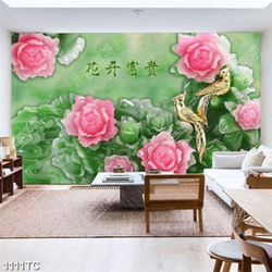 Tranh 3D giả ngọc thư pháp đẹp