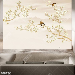 Tranh hoa mộc lan dán tường đẹp