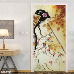 Tranh thiếu nữ thổi sáo trúc