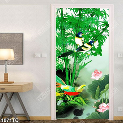 Tranh chim và cây tre