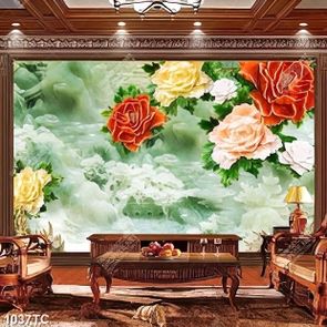 Tranh giả ngọc hoa mẫu đơn in chất lượng cao
