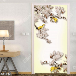 Tranh hoa mộc lan và chim