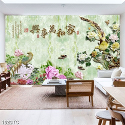 Tranh giả ngọc hoa mẫu đơn