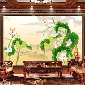 Tranh hoa sen phong thủy