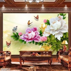 Tranh giả ngọc hoa mẫu đơn