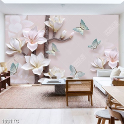 Tranh hoa mộc ln in uv đẹp