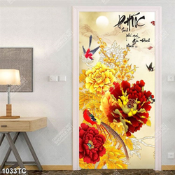 Tranh tài lộc hoa mẫu đơn
