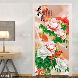 Tranh hoa mẫu đơn giả ngọc