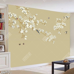 Tranh hoa mộc lan dán tường đẹp