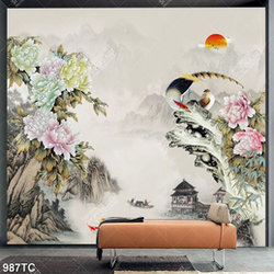 Tranh hoa mẫu đơn chất lượng cao