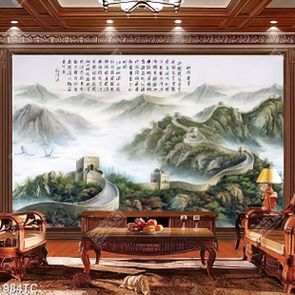 Tranh thư pháp vạn lý trường thành chất lượng cao