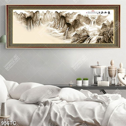 Tranh thủy mặc in siêu nét