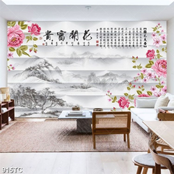 Tranh 3D thủy mặc