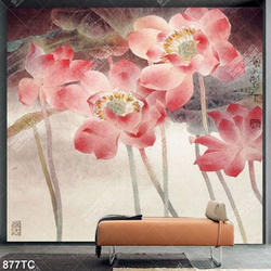 Tranh thư pháp hoa Sen mới nhất hiện nay