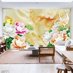 Tranh giả ngọc và chim công