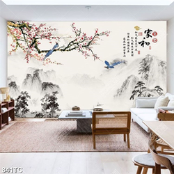 Tranh thuỷ mặc mùa xuân