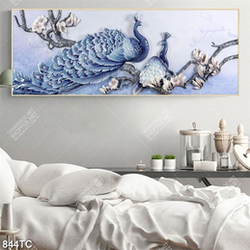 Tranh 3D chim công chất lượng cao